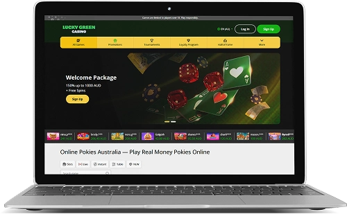 Lucky Green Casino AU Desktop